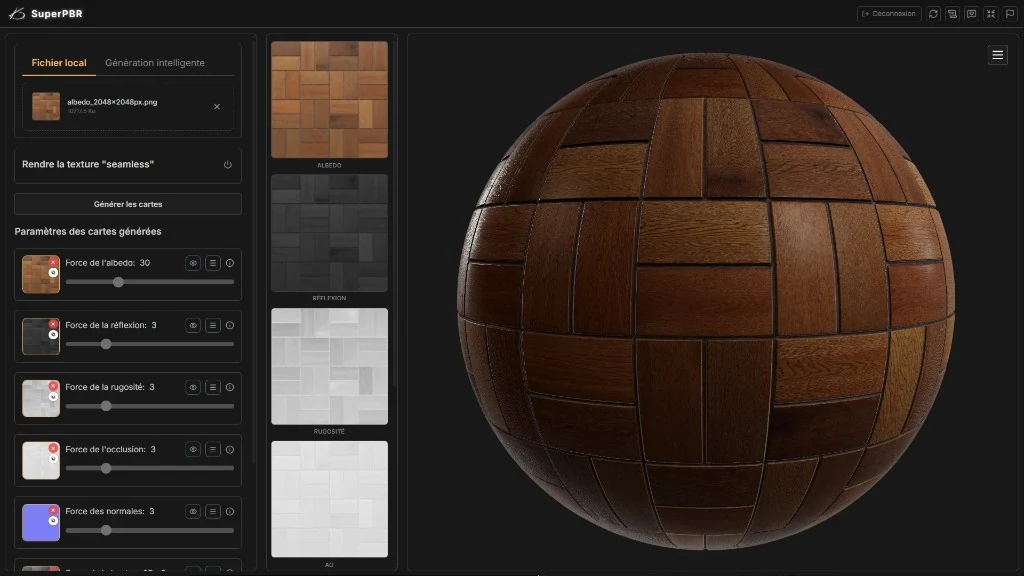 interface superpbr matieres textures pbr coaching photorealisme 3d